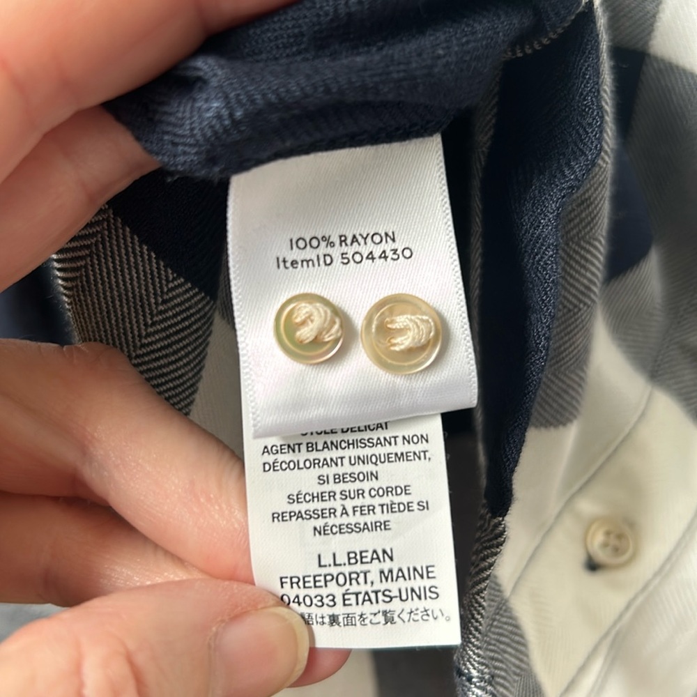 LL Bean Signature Plaid Shirt - Picture 7 of 11